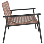 Gartenstuhl Braun 110,5 x 79 x 75,5 cm Poly-Rattan