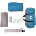 Dome Zelt für 4 Personen mit Dach Blau 455 x 252 x 178 cm