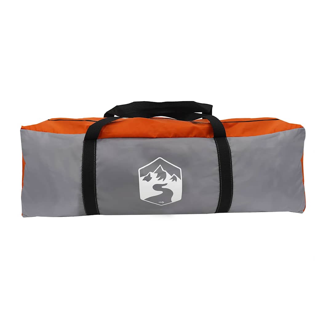 Dome Zelt für 6 Personen Grau und Orange 500 x 314 x 206 cm