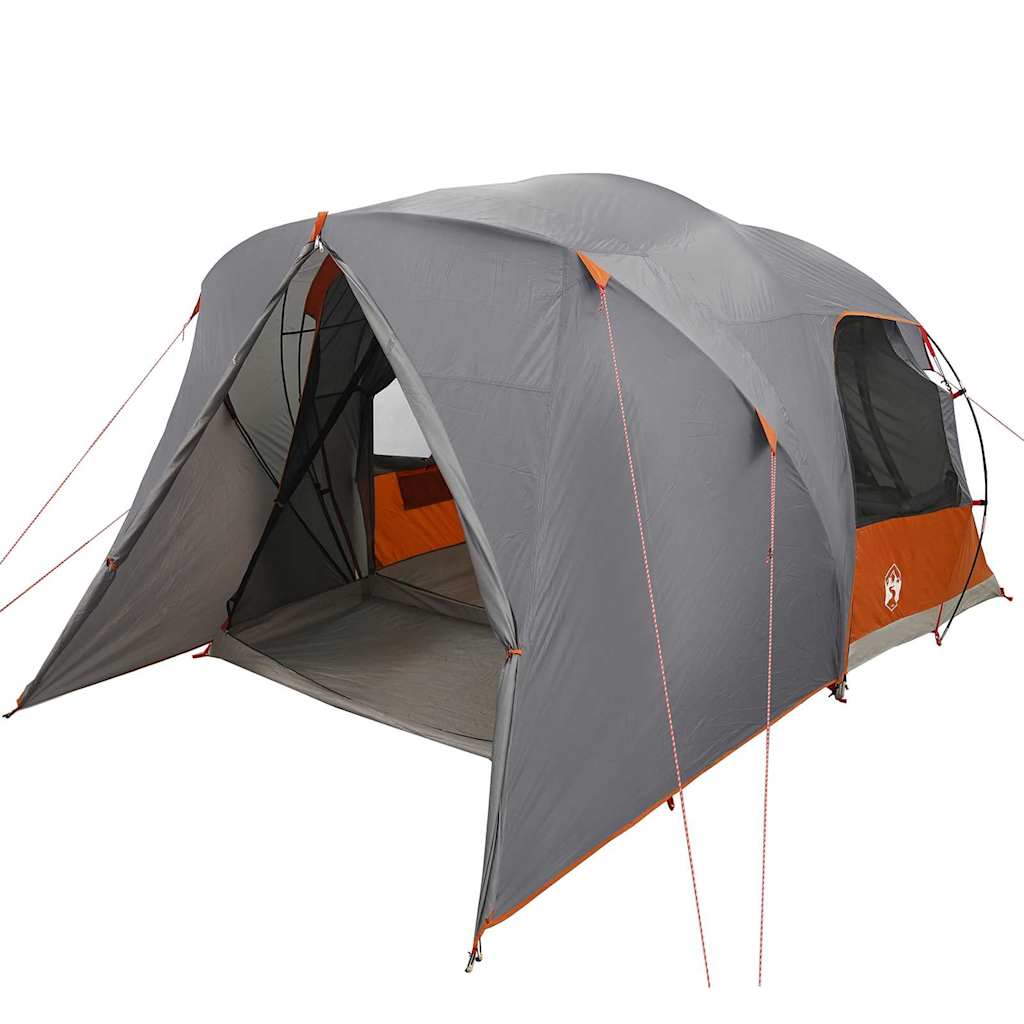 Dome Zelt für 6 Personen Grau und Orange 500 x 314 x 206 cm