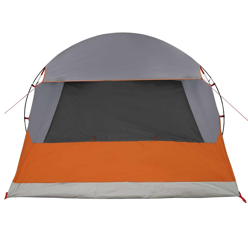 Dome Zelt für 6 Personen Grau und Orange 500 x 314 x 206 cm