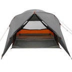Dome Zelt für 6 Personen Grau und Orange 500 x 314 x 206 cm