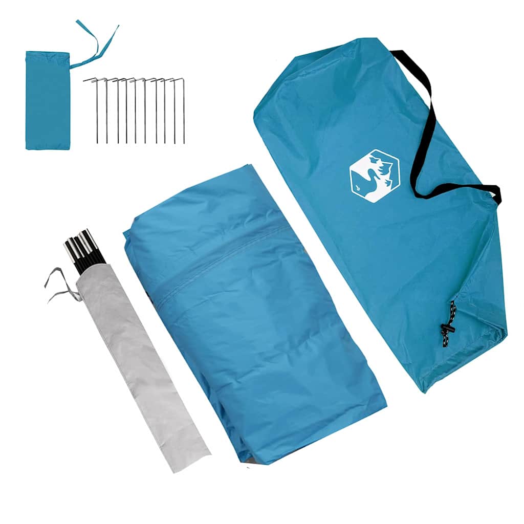 Caravan-Zelt für 5 Personen 5 Personen 410 x 275 x 245 cm Blau