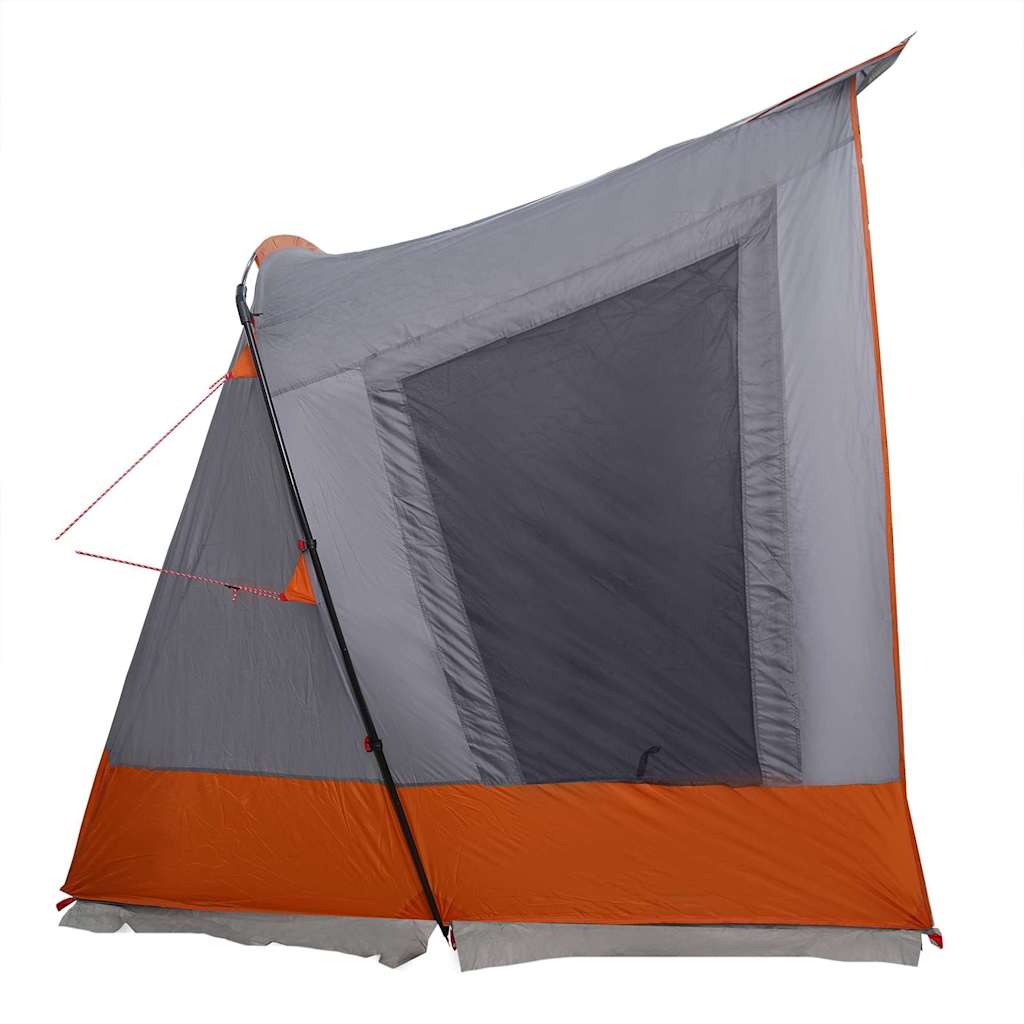 Caravan-Zelt für 5 Personen Grau und Orange 410 x 275 x 245 cm