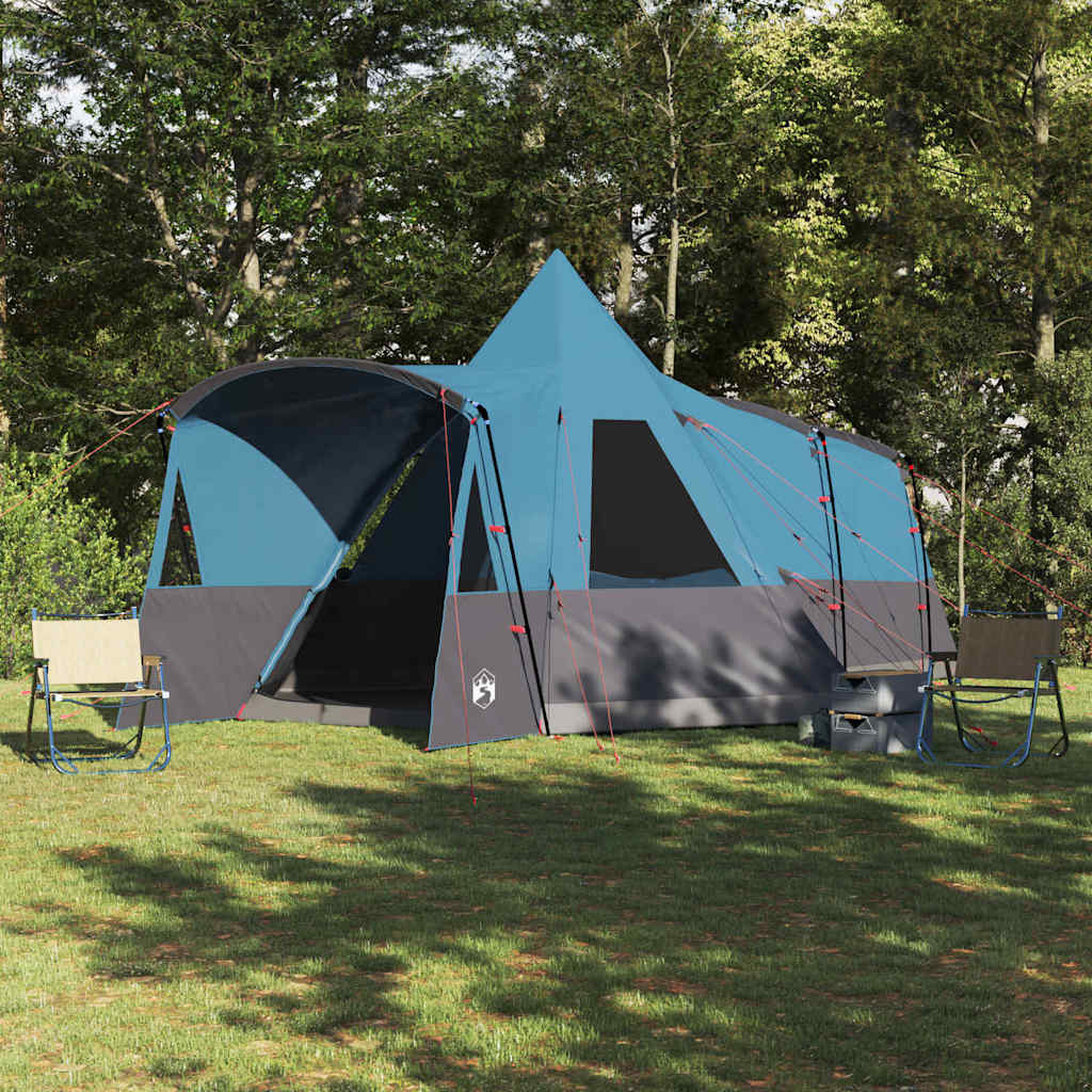 Teepee Zelt für 8 Personen mit Dach Blau 720 x 465 x 295 cm