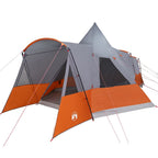 Teepee Zelt für 8 Personen Grau und Orange 720 x 465 x 295 cm