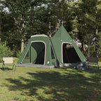 Teepee Zelt für 5 Personen mit Dach Grün 545 x 450 x 295 cm