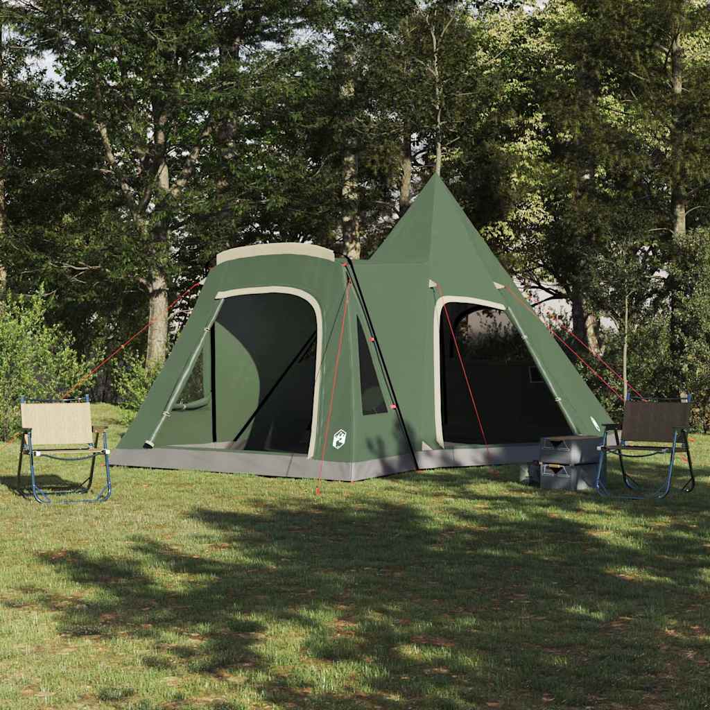 Teepee Zelt für 5 Personen mit Dach Grün 545 x 450 x 295 cm