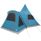 Teepee Zelt für 5 Personen mit Dach Blau 545 x 450 x 295 cm