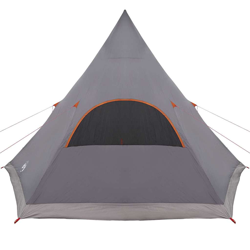 Teepee Zelt für 5 Personen Grau und Orange 545 x 450 x 295 cm
