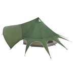 Teepee Zelt für 3 Personen Grün und Grau 312 x 312 x 197 cm