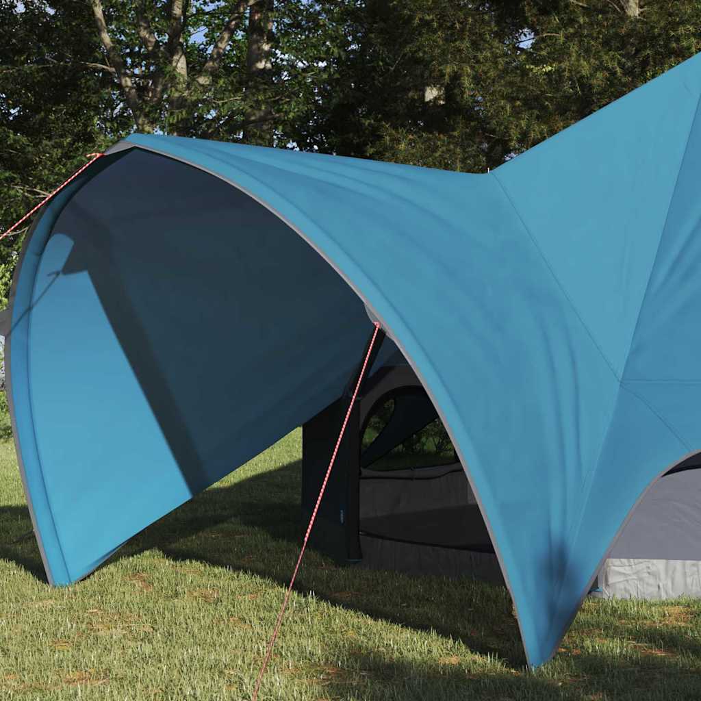 Teepee Zelt für 3 Personen Blau und Grau 312 x 312 x 197 cm