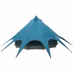 Teepee Zelt für 5 Personen Blau und Grau 415 x 415 x 247 cm