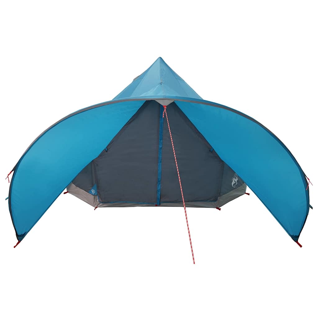 Teepee Zelt für 5 Personen Blau und Grau 415 x 415 x 247 cm