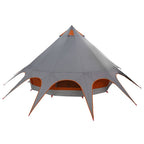 Teepee Zelt für 5 Personen Grau und Orange 415 x 415 x 247 cm