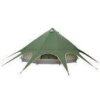 Teepee Zelt für 7 Personen Grün und Grau 600 x 600 x 347 cm