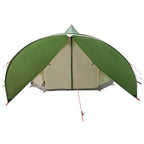 Teepee Zelt für 7 Personen Grün und Grau 600 x 600 x 347 cm
