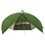Teepee Zelt für 7 Personen Grün und Grau 600 x 600 x 347 cm