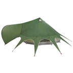 Teepee Zelt für 7 Personen Grün und Grau 600 x 600 x 347 cm