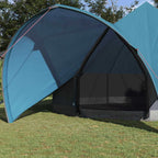 Teepee Zelt für 7 Personen Blau und Grau 600 x 600 x 347 cm