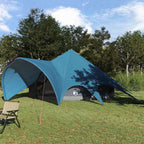 Teepee Zelt für 7 Personen Blau und Grau 600 x 600 x 347 cm