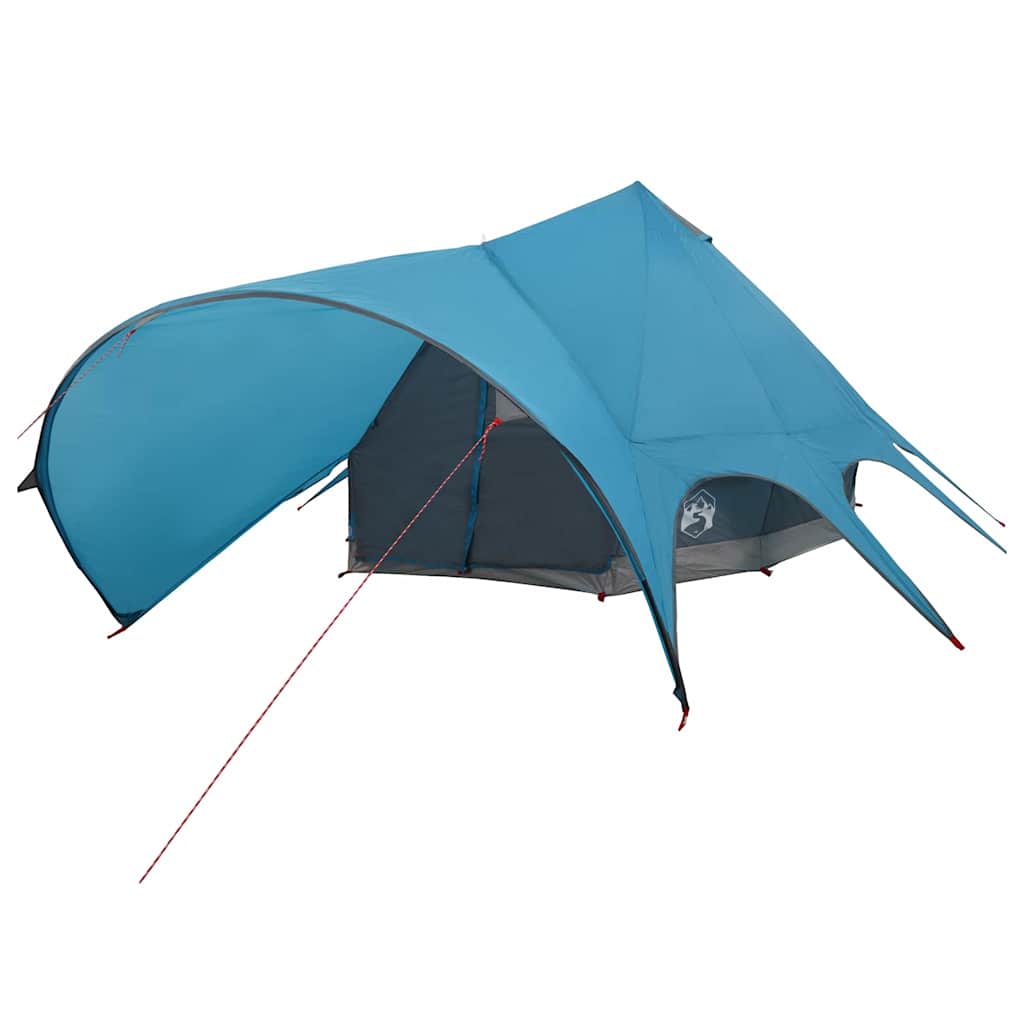 Teepee Zelt für 7 Personen Blau und Grau 600 x 600 x 347 cm