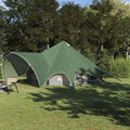 Teepee Zelt für 9 Personen Grün und Grau 502 x 502 x 297 cm