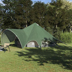 Teepee Zelt für 9 Personen Grün und Grau 502 x 502 x 297 cm