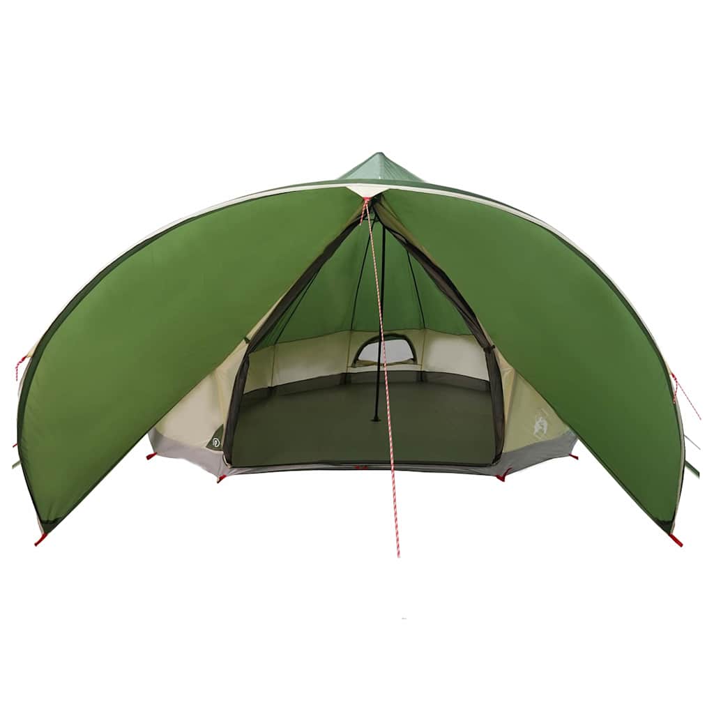 Teepee Zelt für 9 Personen Grün und Grau 502 x 502 x 297 cm