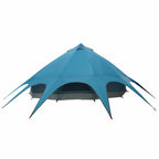Teepee Zelt für 9 Personen Blau und Grau 502 x 502 x 297 cm