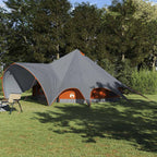 Teepee Zelt für 9 Personen Grau und Orange 502 x 502 x 297 cm