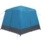 Kabinenzelt für 5 Personen Blau und Grau 333 x 317 x 194 cm