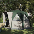 Cabin Zelt 3-Personen mit Dach Grün und Weiß 320 x 320 x 203 cm