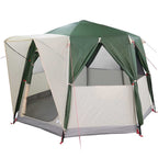 Cabin Zelt 3-Personen mit Dach Grün und Weiß 320 x 320 x 203 cm