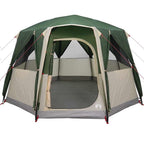 Cabin Zelt 3-Personen mit Dach Grün und Weiß 320 x 320 x 203 cm