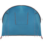 Tunnelzelt 4-Personen mit Dach Blau und Grau 740 x 370 x 220 cm
