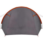 Tunnelzelt 4-Personen Grau und Orange 778 x 356 x 210 cm