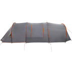 Tunnelzelt 4-Personen Grau und Orange 778 x 356 x 210 cm
