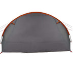 Tunnelzelt für 6 Personen Grau und Orange 890 x 470 x 220 cm