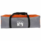 Tunnelzelt für 6 Personen Grau und Orange 700 x 590 x 215 cm