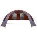 Tunnelzelt für 6 Personen Grau und Orange 700 x 590 x 215 cm