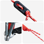 Tunnelzelt 4-Personen Grau und Orange 318 x 275 x 140 cm