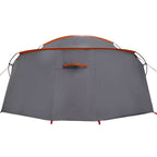 Tunnelzelt 4-Personen Grau und Orange 318 x 275 x 140 cm