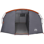 Tunnelzelt 4-Personen Grau und Orange 318 x 275 x 140 cm
