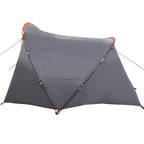 Tunnelzelt 4-Personen Grau und Orange 318 x 275 x 140 cm