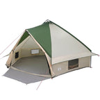 Teepee Zelt für 10 Personen Grün und Weiß 567 x 470 x 242 cm