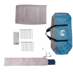 Teepee Zelt für 10 Personen Blau und Grau 567 x 470 x 242 cm