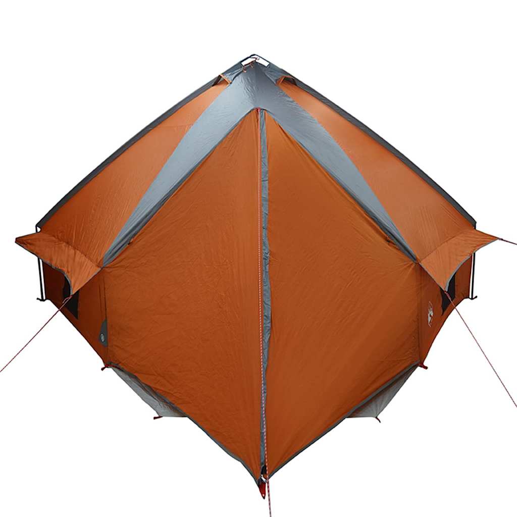 Teepee Zelt für 10 Personen Grau und Orange 567 x 470 x 242 cm