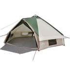 Teepee Zelt für 8 Personen Grün und Weiß 490 x 410 x 210 cm