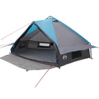 Teepee Zelt für 8 Personen Blau und Grau 490 x 410 x 210 cm